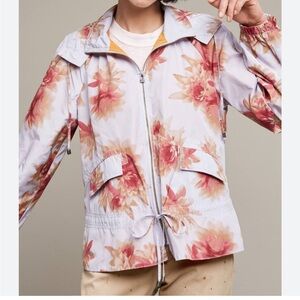 Anthropologie Hei Hei Alden Floral Hooded Jacket, size Medium